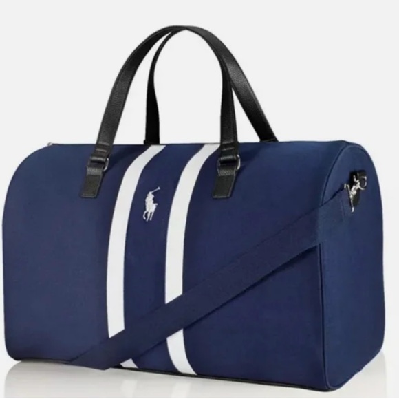 Polo Ralph Lauren Gym Bag Duffel Luggage Carry-all Weekender Traveler Nautical
